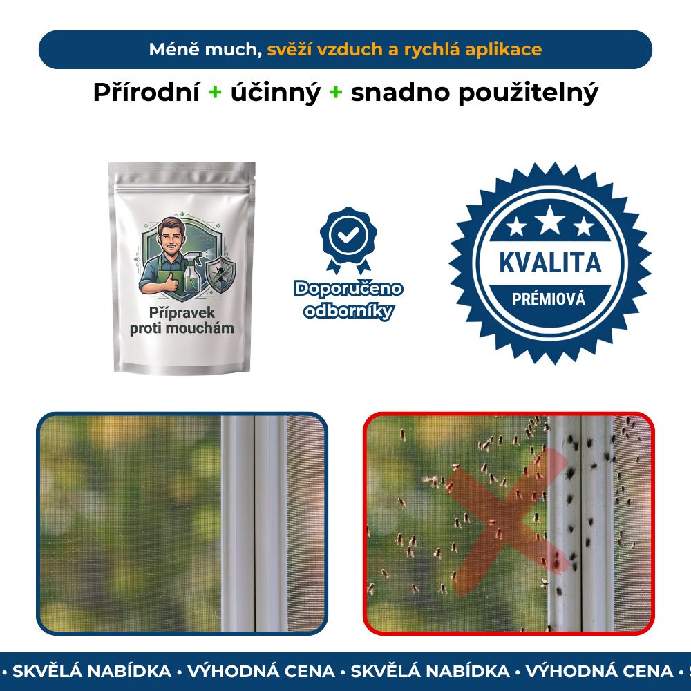 Přípravek proti mouchám